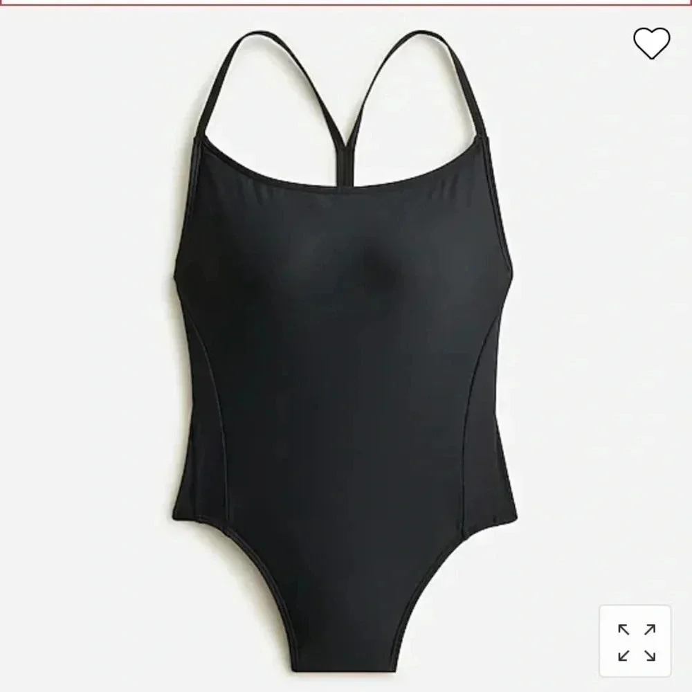J. Crew Black One Piece Swimsuit